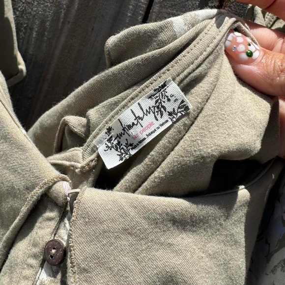 free people floral ruffle bodysuit Matilda green - Picture 3 of 5